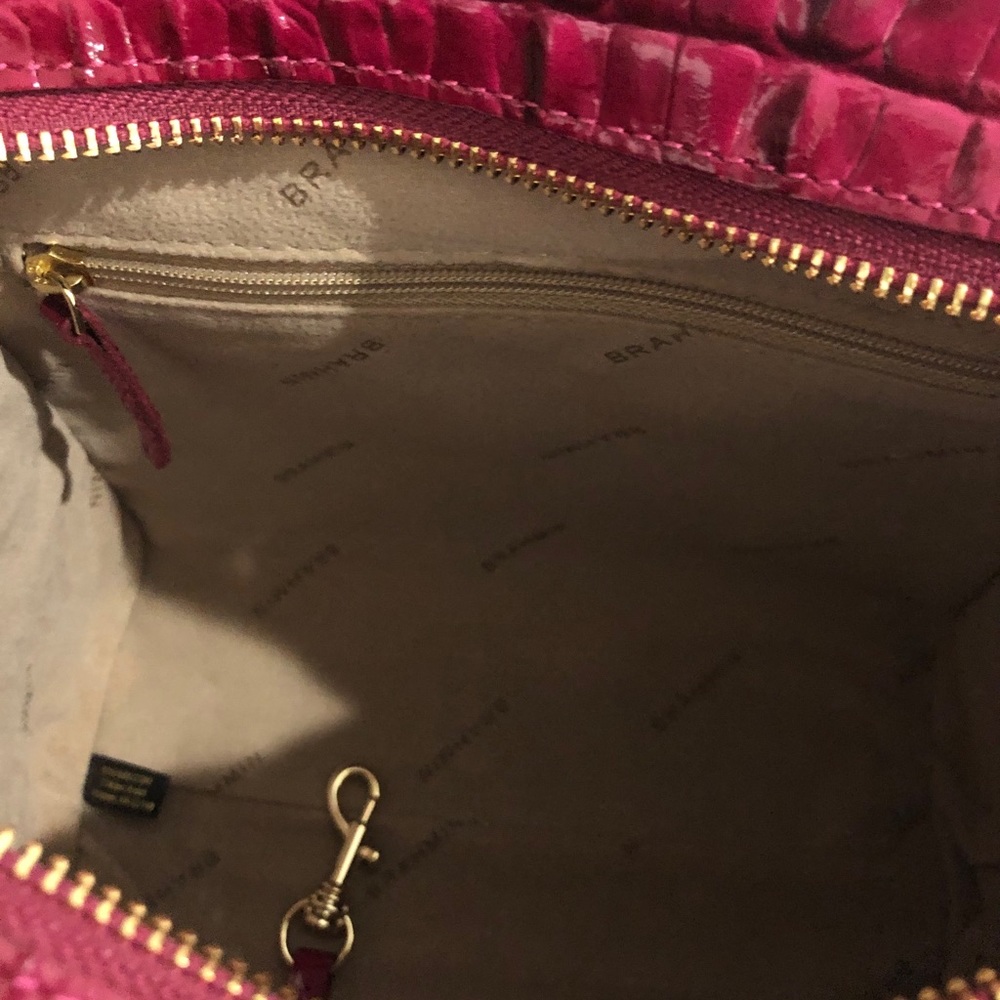 BRAHMIN Mini Priscilla Fuschia La Scala - Picture 11 of 14